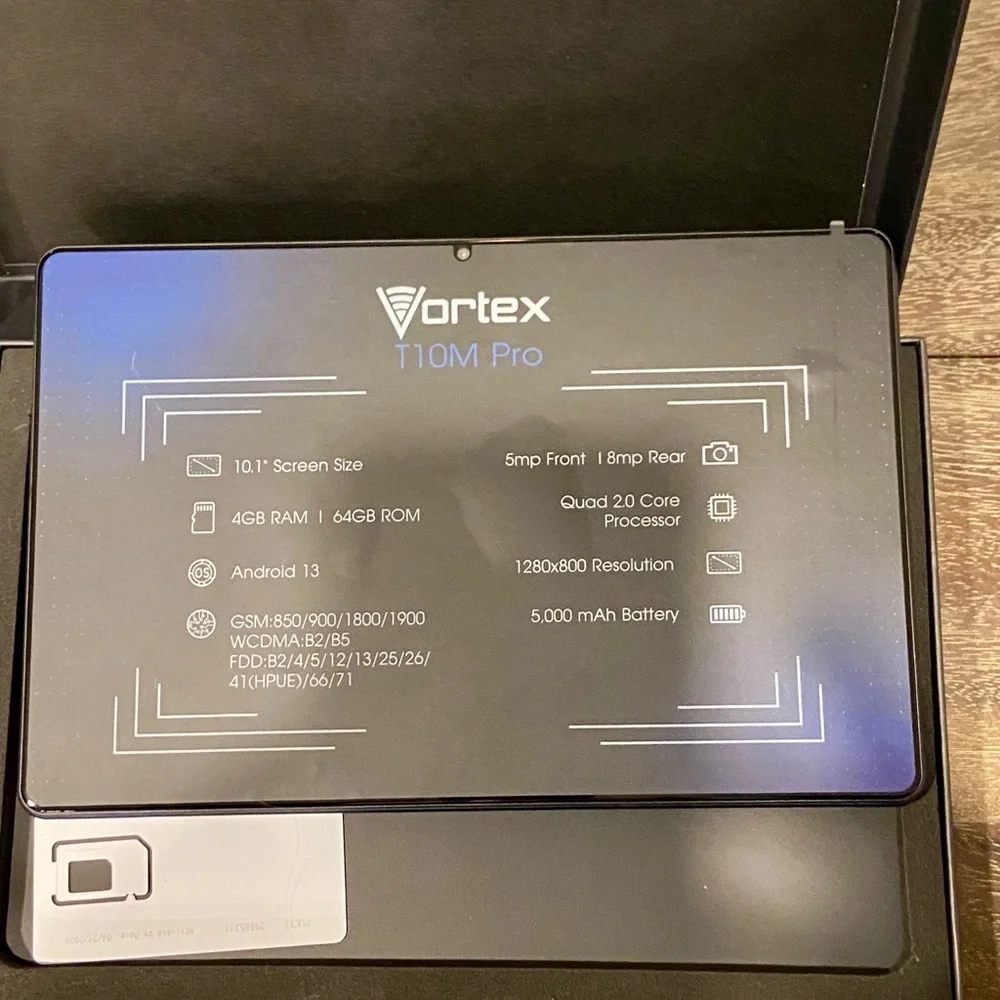 Vortex T10M Pro Tablet - Black